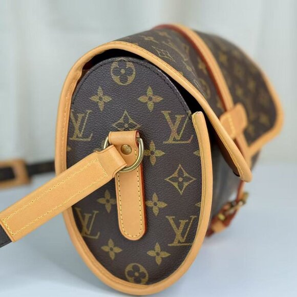 Louis Vuitton Monogram Canvas Crossbody Bag with Yellow Accents - Picture 3 of 7
